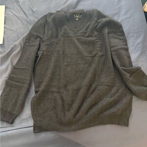 Club Room Charcoal V-Neck Sweater